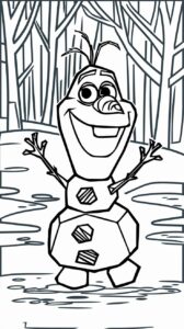 coloriage la reine des neiges a imprimer