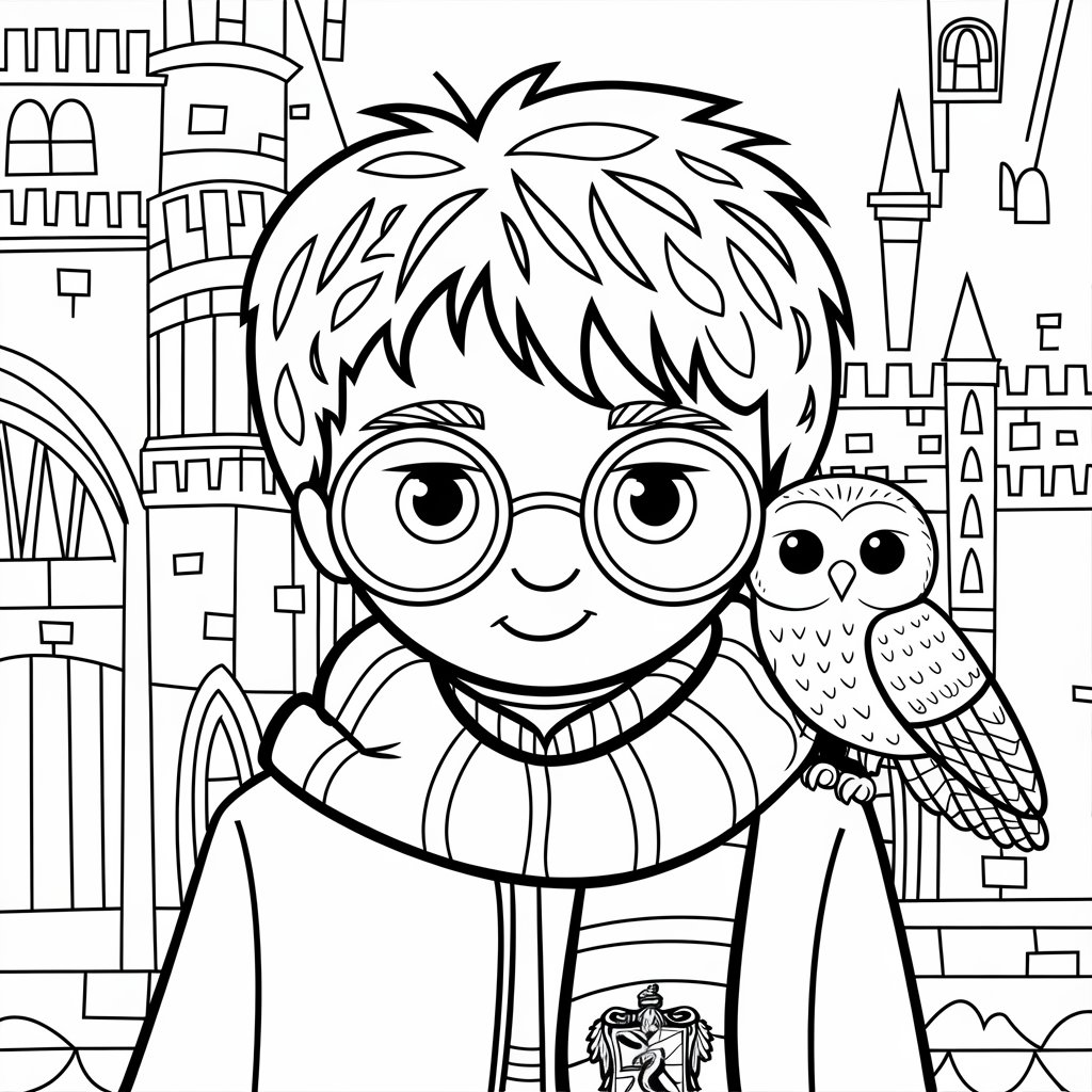 harry potter printable coloring pages