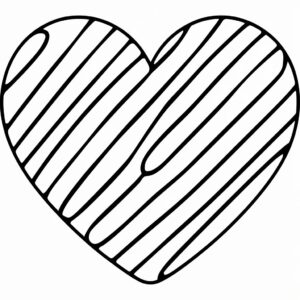 cuori da stampare colorati