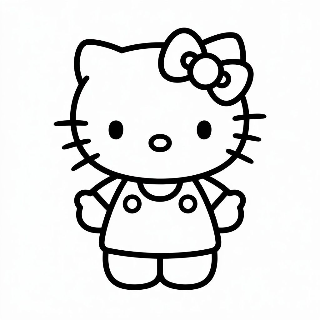 hello kitty coloring pages print