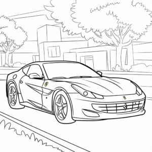 coloriage voiture de course lamborghini