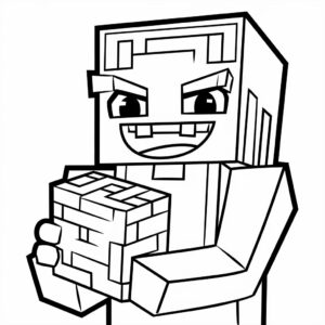 kleurplaat minecraft enderman