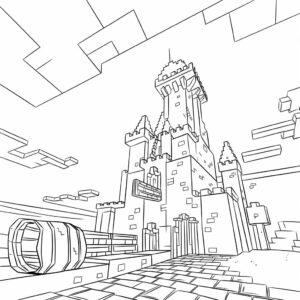 kleurplaat minecraft tnt