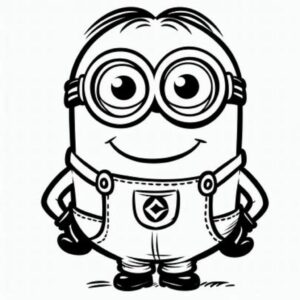 coloriage minion à imprimer gratuit