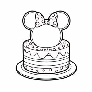 minnie mouse coloring page