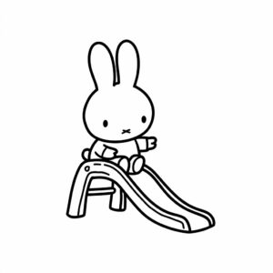 kleurplaat nijntje dierentuin