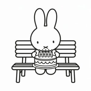 kleurplaat nijntje jarig