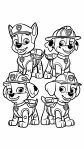 paw patrol coloring book pages