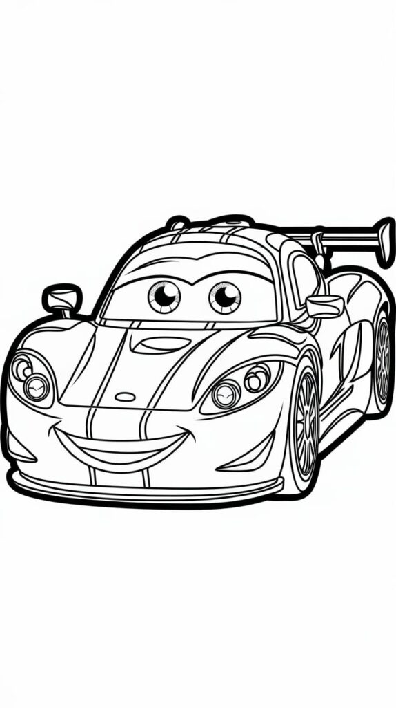 cool race car coloring pages
