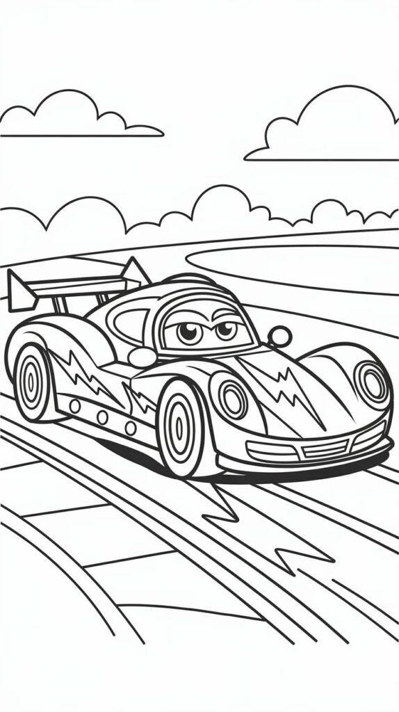 coloring pages of nascar race cars