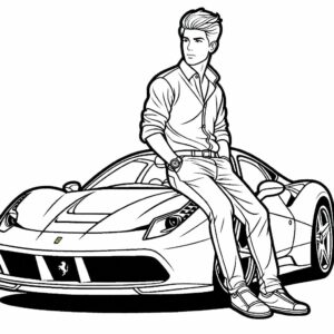 disegni da colorare ferrari