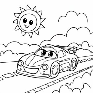 car race coloring pages