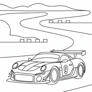 race car coloring pages printable