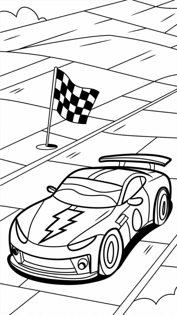 race car coloring pages free printable