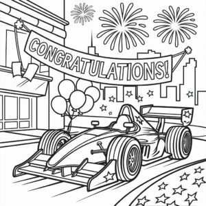 race cars coloring pages