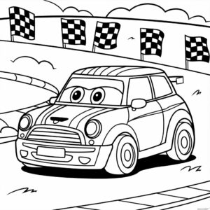 coloring race car pages