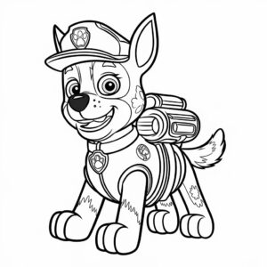 kleurplaat skye paw patrol