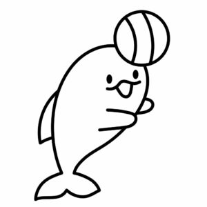 coloriage dauphin à imprimer