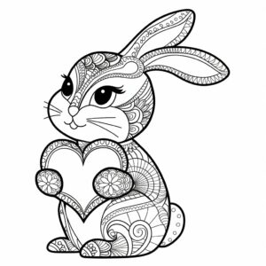 disegno cuori da colorare