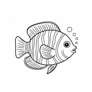 coloriage de poisson de mer