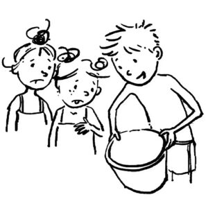 kleurplaat zoete zusjes gaan op vakantie