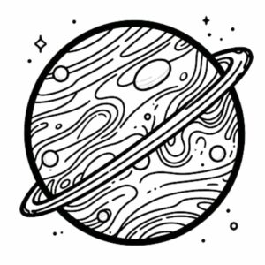 coloriage planète