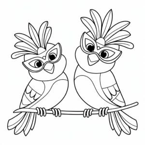 disegni carnevale colorare