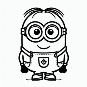 coloriage minion pere noel