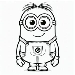 coloriage minion noel