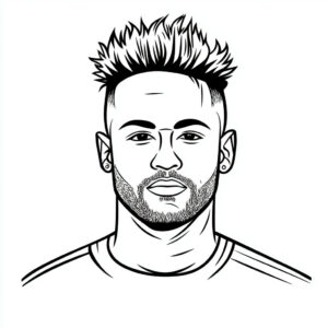football-neymar-coloring-pages