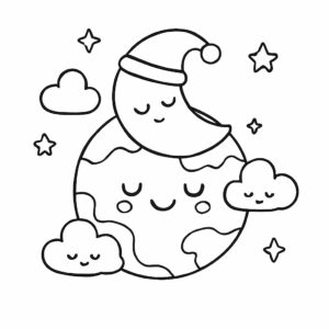 pianeti da colorare pdf