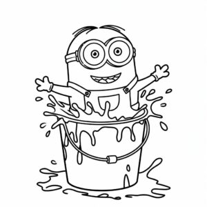 coloriage minion gratuit