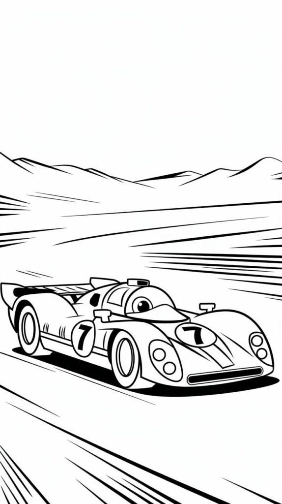race cars coloring pages printable