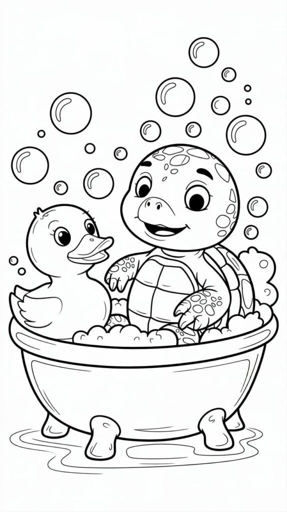 printable coloring pages turtles