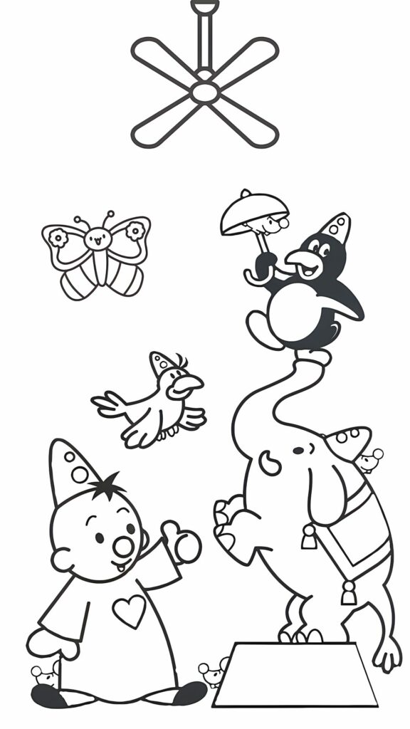 kawaii bumba coloring page