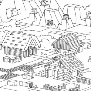 kleurplaten van minecraft