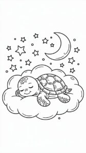 turtle coloring page
