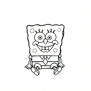 desenho para colorir bob esponja