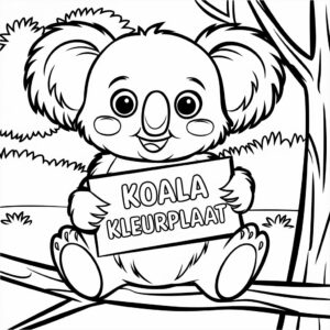 koala kleurplaat