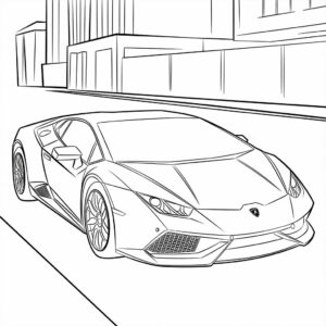 coloriage lamborghini aventador