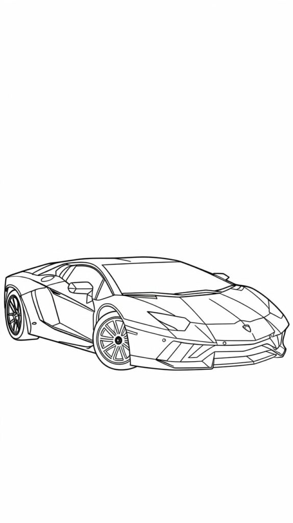 coloriage lamborghini reventon