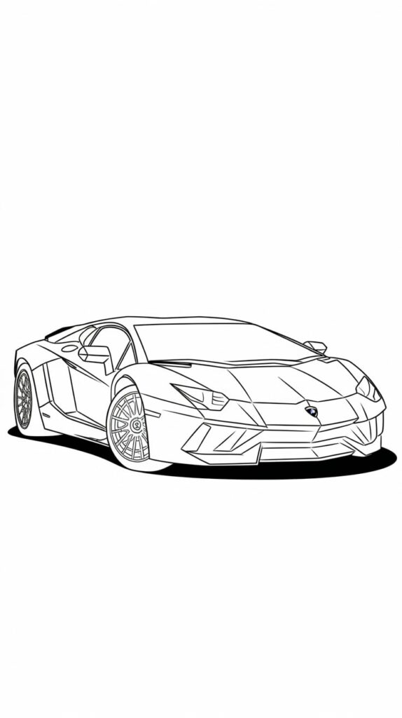 coloriage lamborghini gallardo