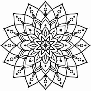mandala kleurplaat moeilijk