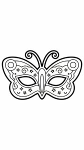 maskers carnaval kleurplaten