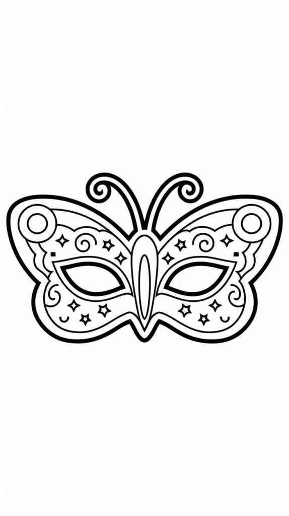 carnevale schede da colorare
