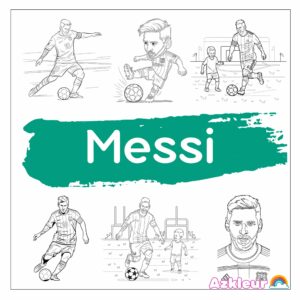 Messi Kleurplaat