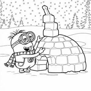 coloriage minion à imprimer