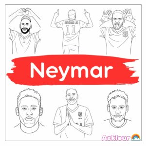 Neymar Kleurplaat