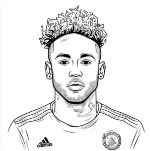 neymar-coloring-page-football