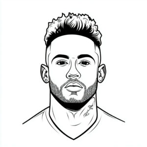 neymar-coloring-page-at-home
